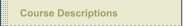 Course Descriptions